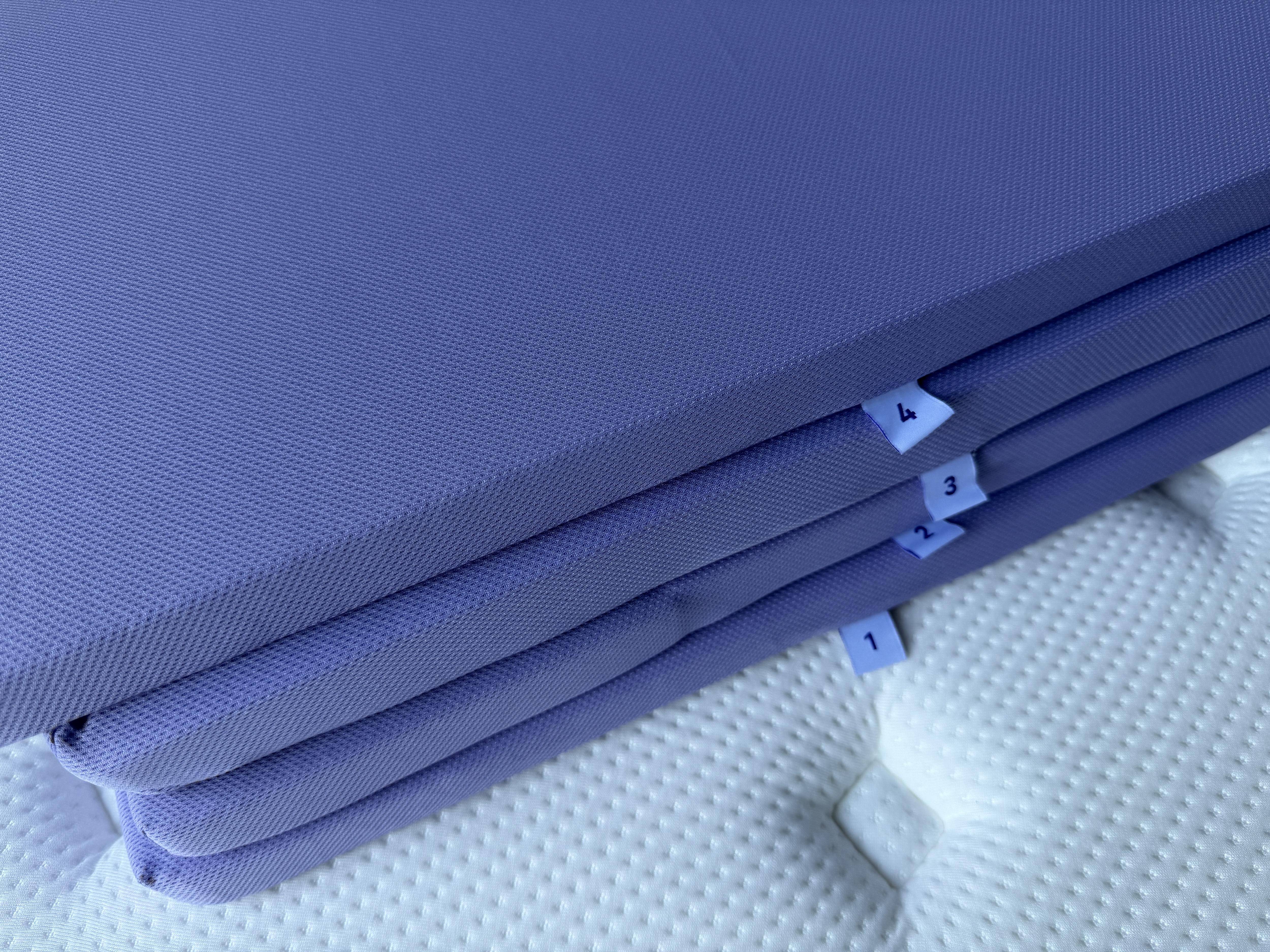 Schaumschichten nummeriert